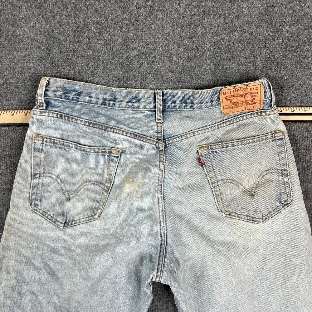 Levis‎ 550 Jeans Mens Size 36x34 Light Wash Distressed Relaxed Tapered
